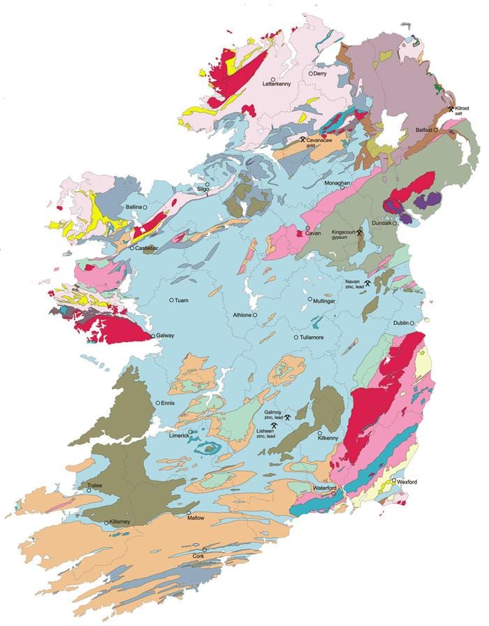 peta - peta geologi ireland