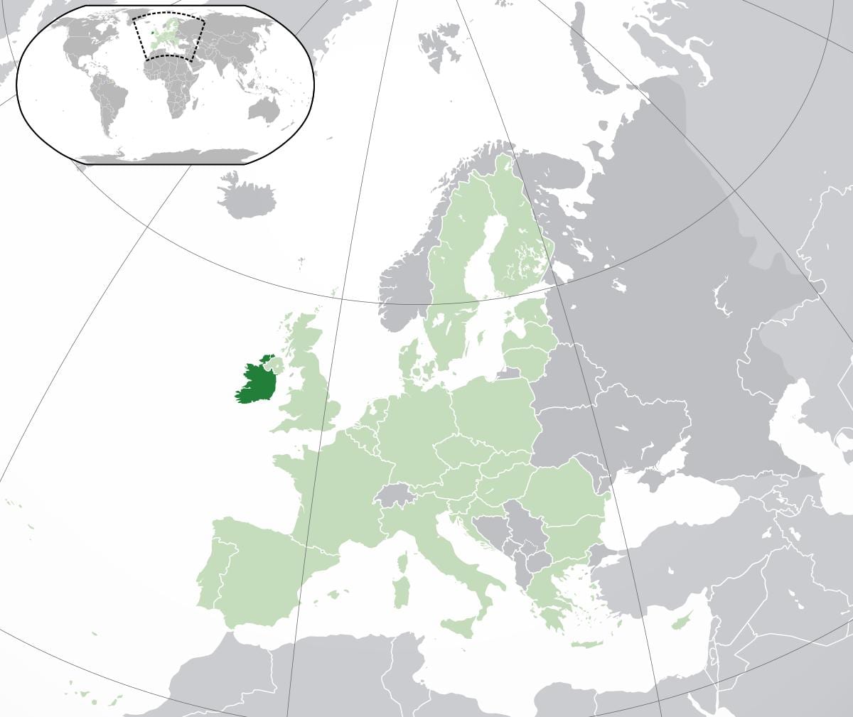 ireland peta di peta dunia