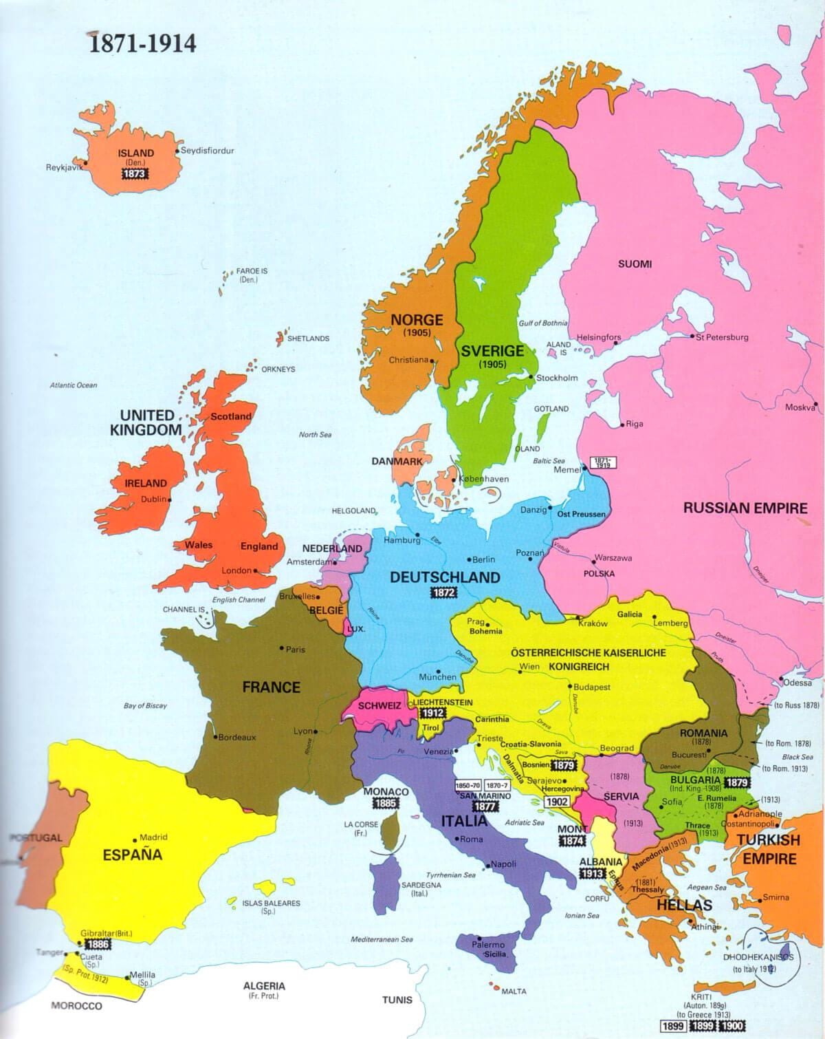 peta ireland dan eropah