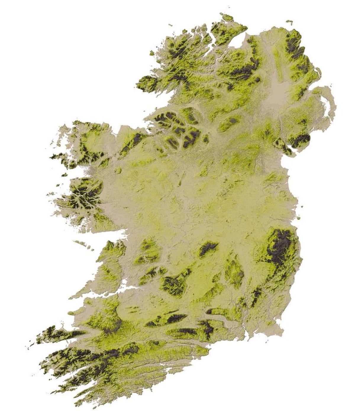 geografi peta ireland