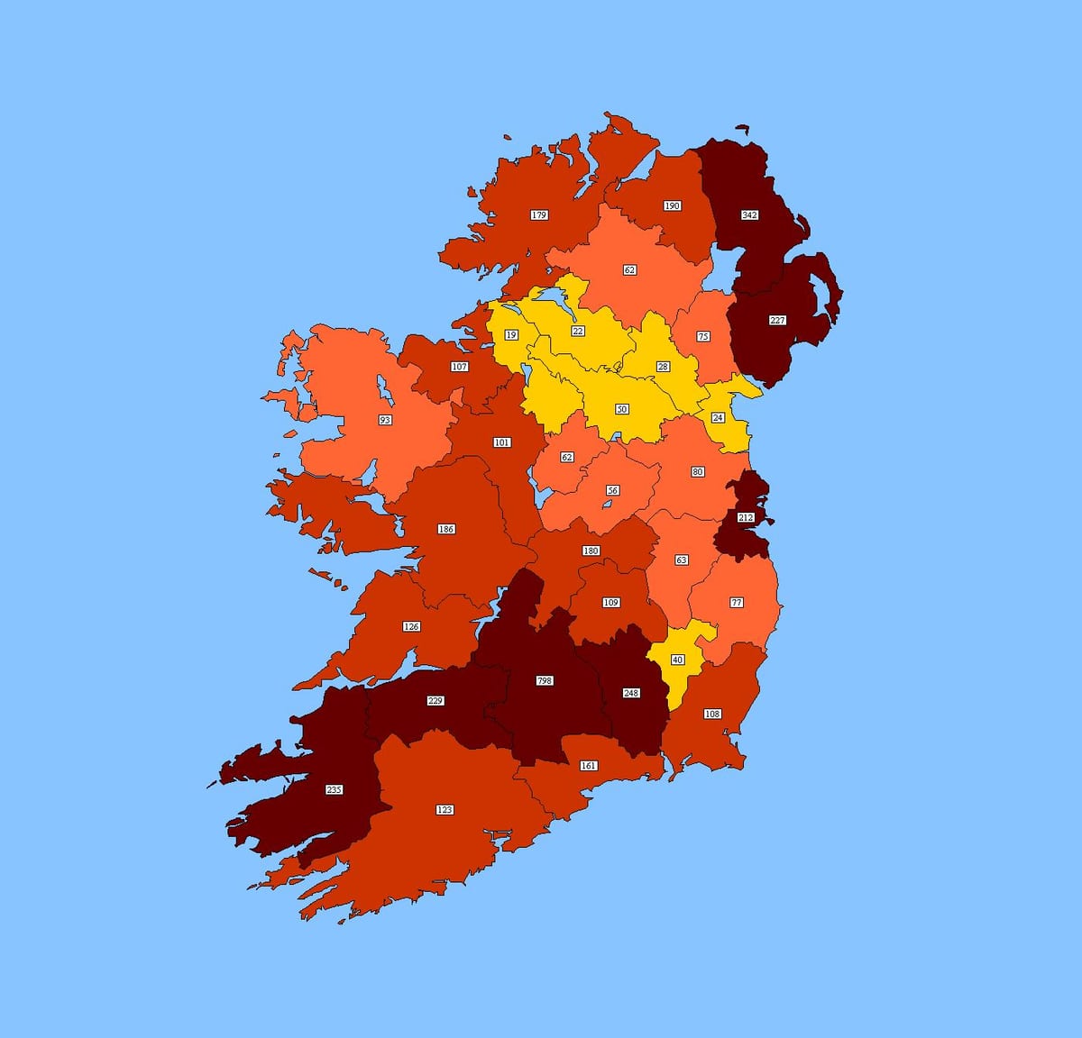 peta ireland poskod