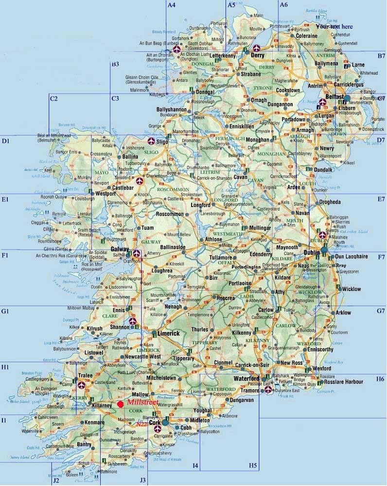 bersiar-siar peta ireland