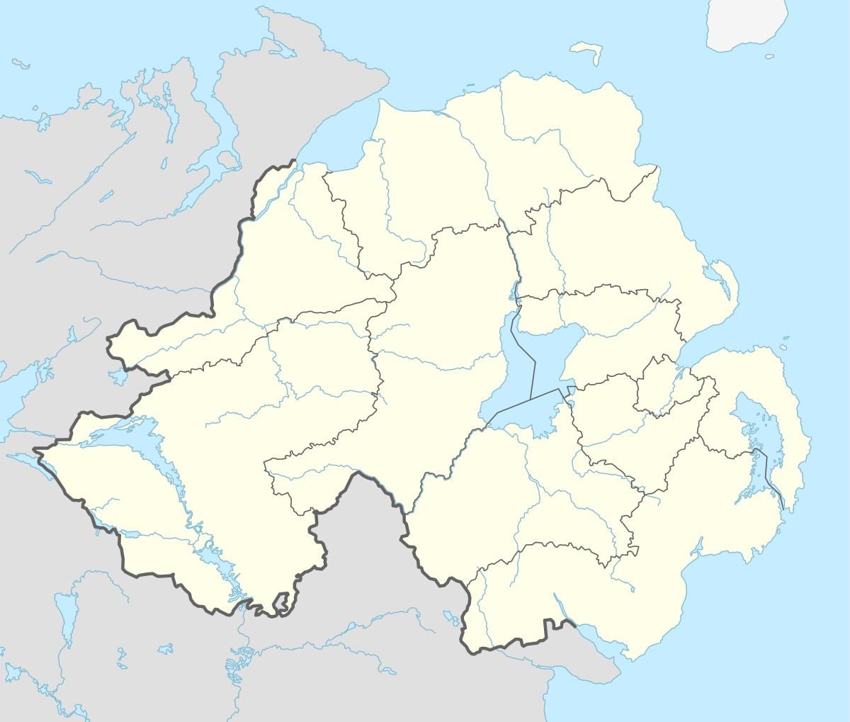 peta ireland utara pantai