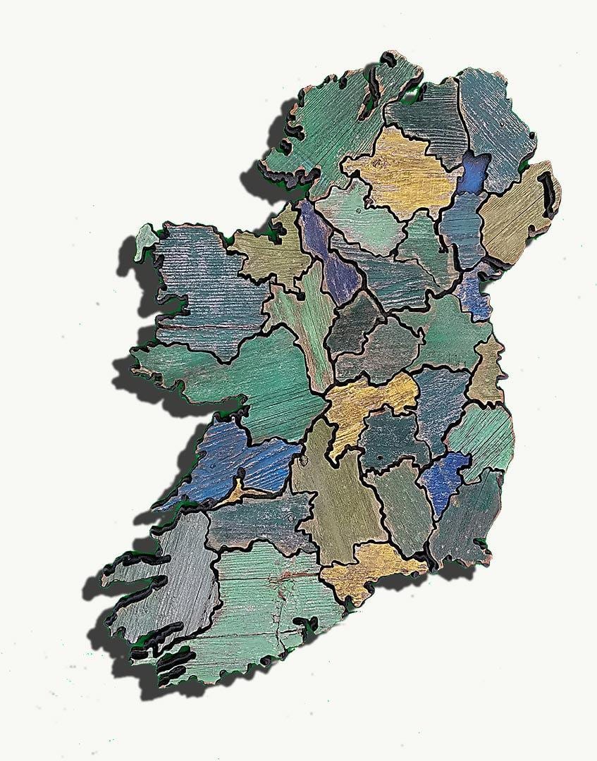 peta kayu peta ireland
