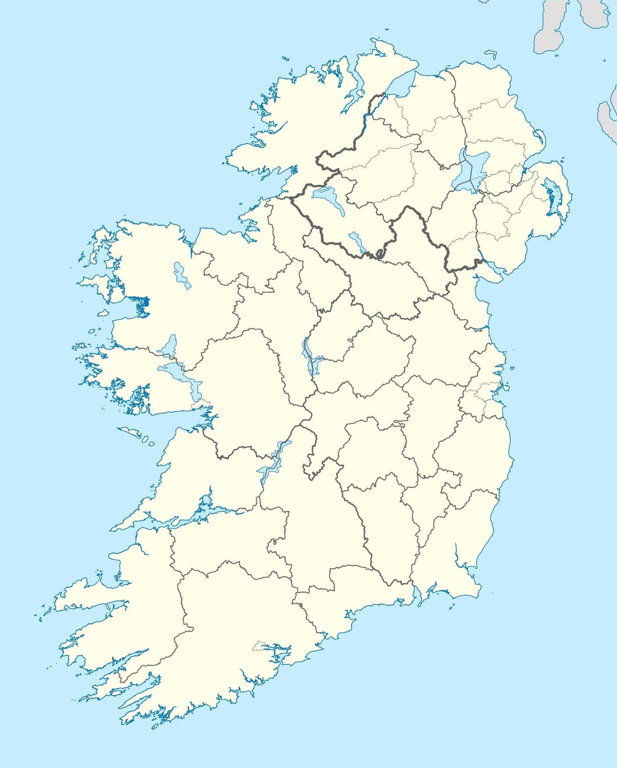 peta dari kepulauan ireland
