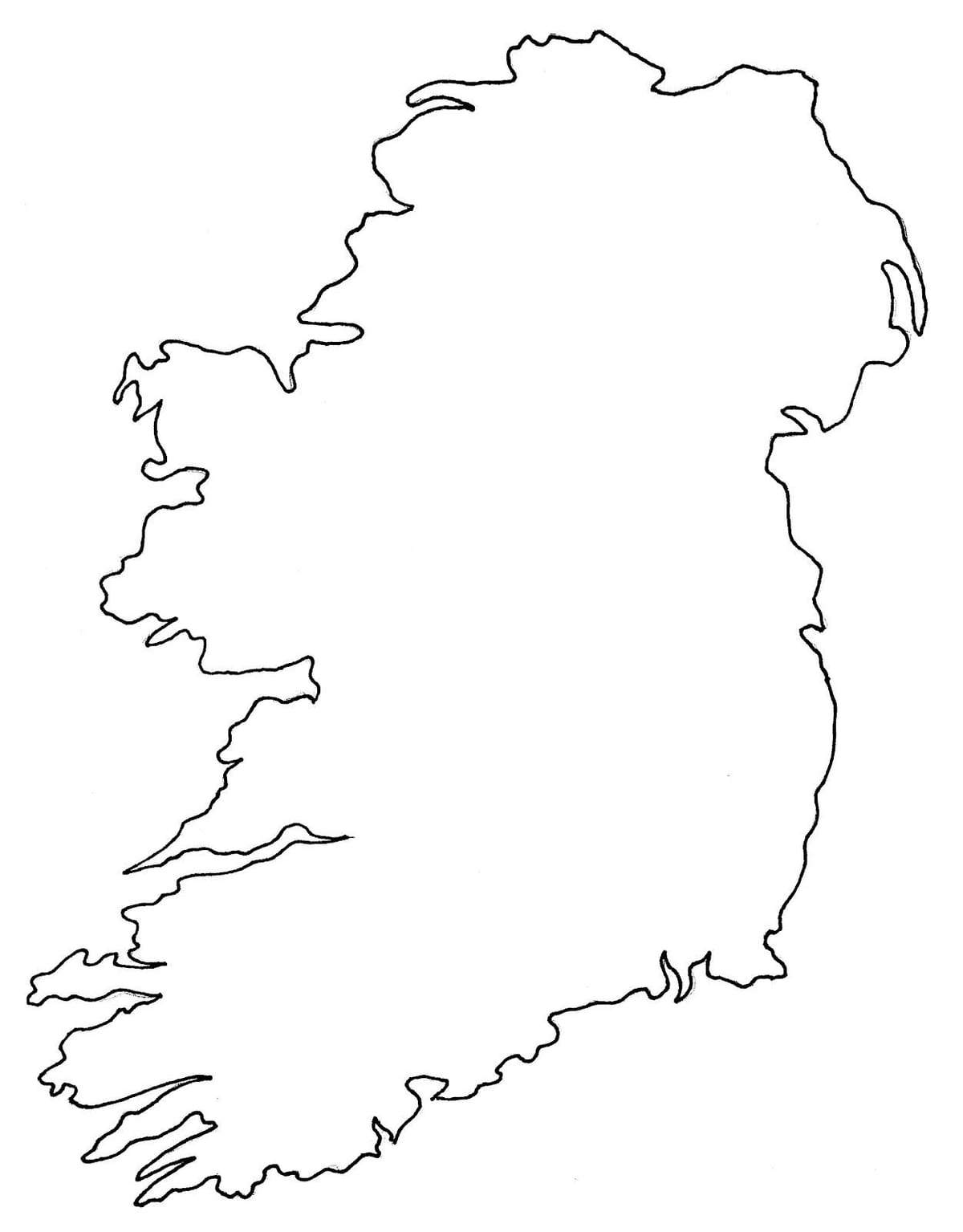kosong peta ireland