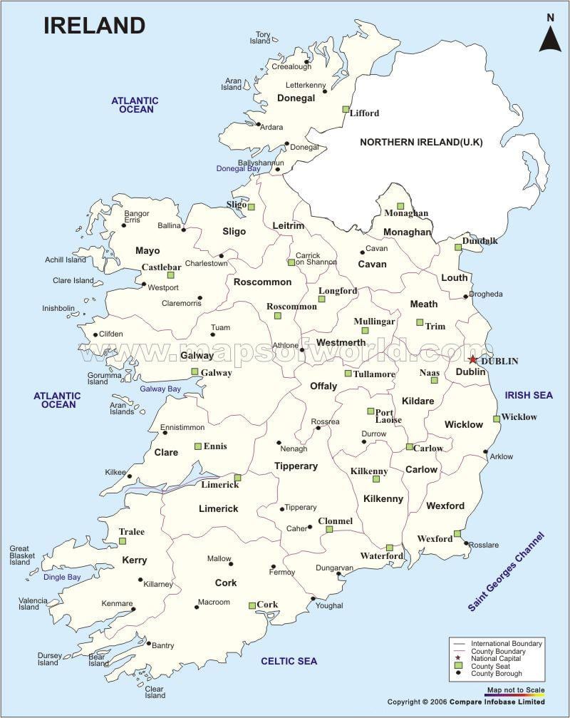 peta - peta politik ireland