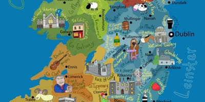 Peta ireland untuk kanak-kanak