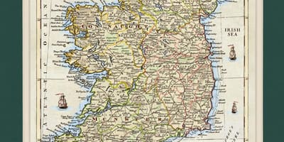 Peta berbingkai peta ireland