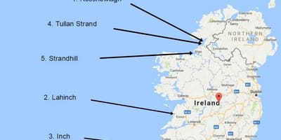 Peta surfing di ireland