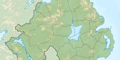 Peta - peta fizikal ireland utara