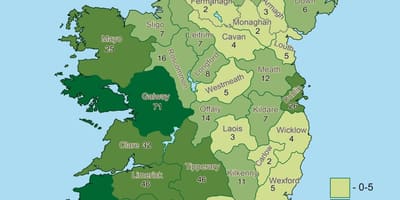 Peta ireland geografi 