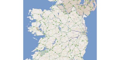 Jalan terbaik peta ireland