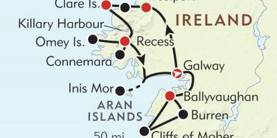 Peta pantai barat ireland 