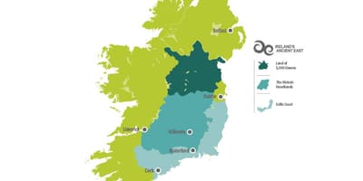 Peta - peta ireland pantai timur