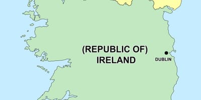  peta ireland utara dan republik ireland