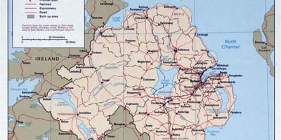 Peta - peta jalan ireland dan ireland utara