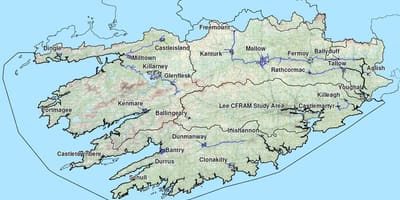 Terperinci peta selatan barat ireland