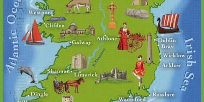 Peta ireland tarikan